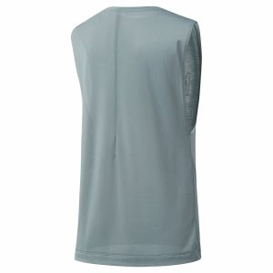 Reebok Training Supply Graphic Muscle Muskelshirt Damen - Türkis - DE 381-VGC